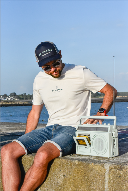Casquette trucker bleu marine