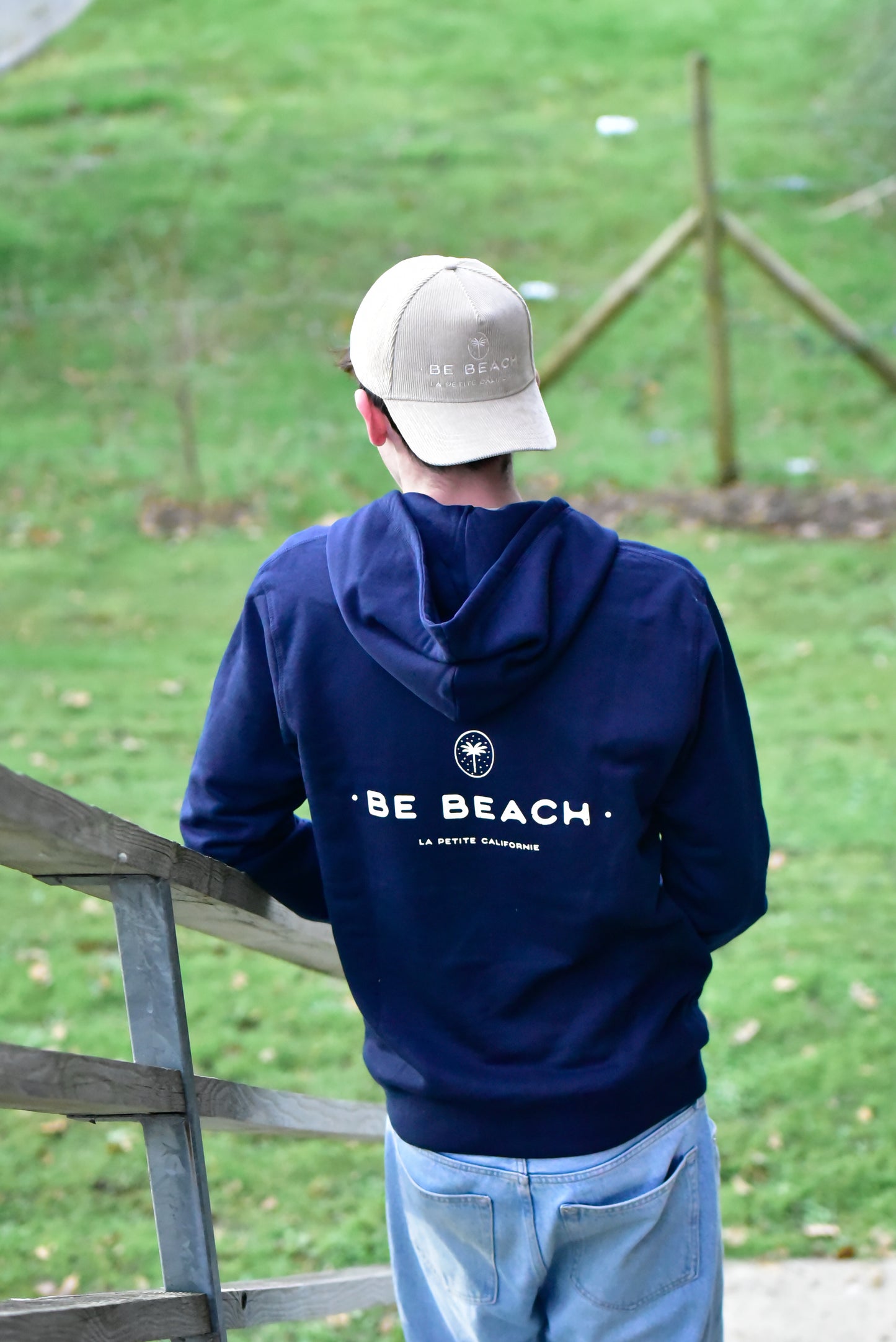 Veste zippée unisexe Be Beach marine